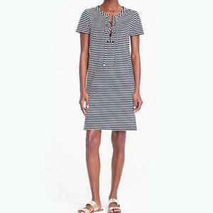 J.Crew striped lace up dress